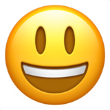 This is the smile emoji for Apple iOS 10.0