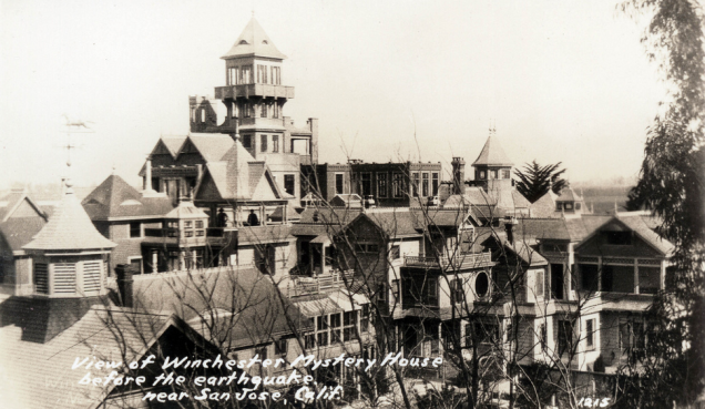 The Winchester Mystery House, picture adapted from PLACES TO GO...THINGS TO DO from website Pinterest
