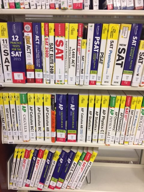 AP review books are available in the library for everyone to use.