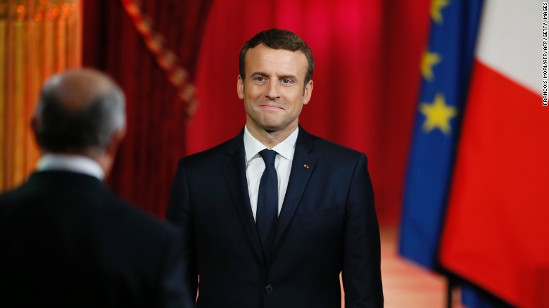 Emmanuel Macron is the newly elected president of France. Photo courtesy of CNN