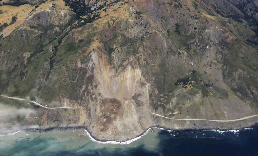 The Big Sur Landslide, Photo Courtesy of SFGate