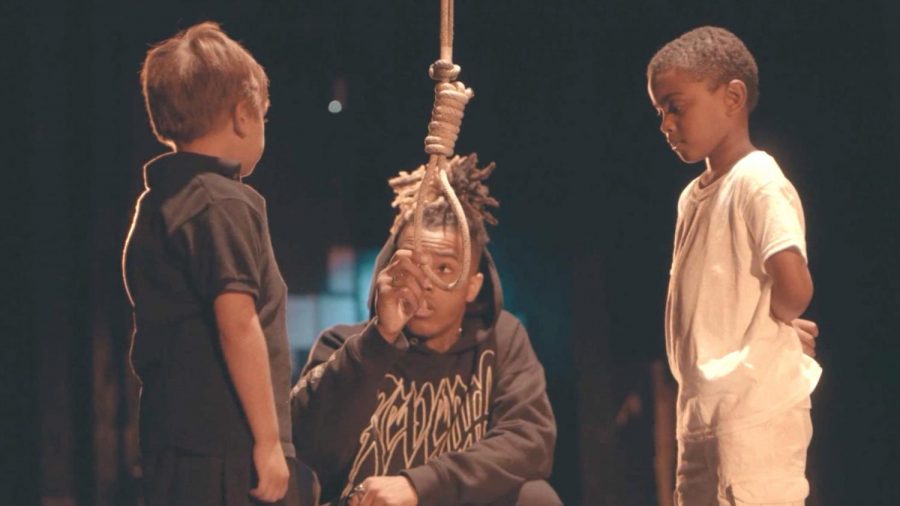 A scene in rapper XXXtentacions music video depicts a white child getting lynched.