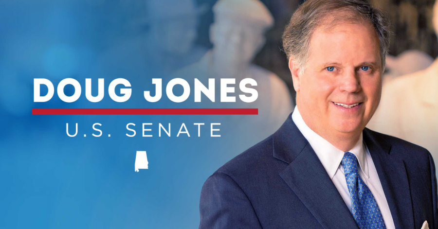 Above, Doug Jones seat for the senate is sealed with a win over Republican Roy Moore.