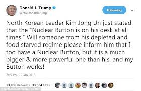 Donald Trumps Tweet (Photo courtesy of DailyMail)