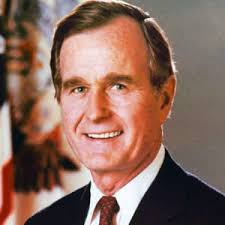 George H.W. Bush while he was President of the United States.

