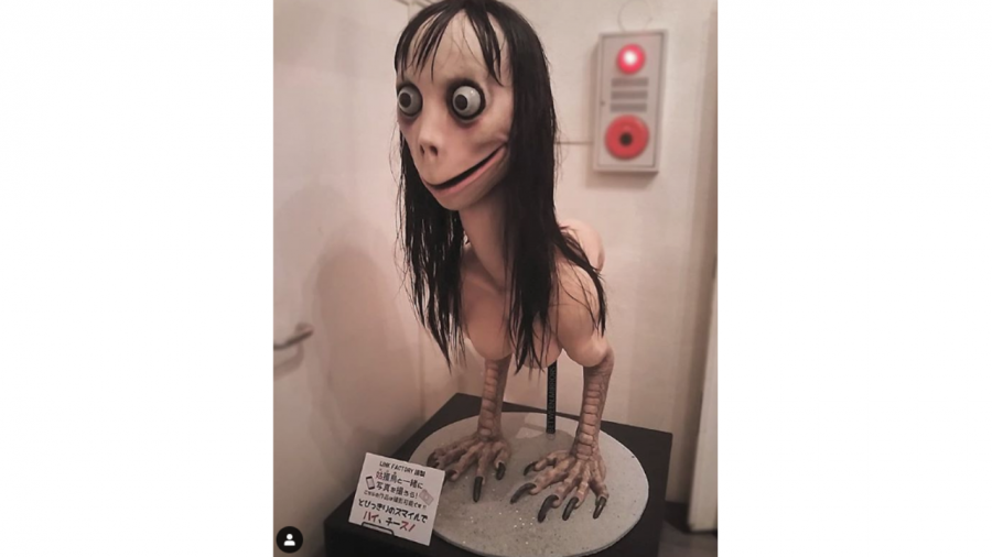 The original Momo image comes from a sculpture by a Japanese artist named Keisuke Aisawa.