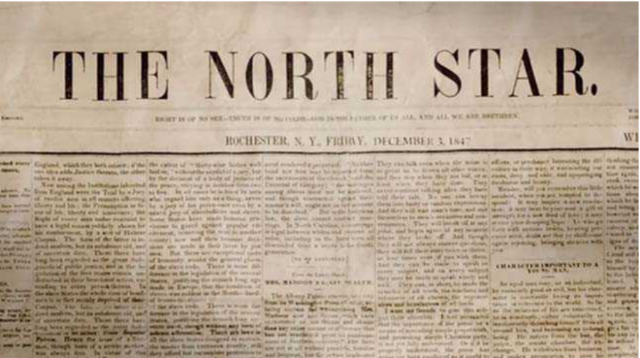 Abolitionist Frederick Douglass created an antislavery newspaper
In the pre-civil war era.
