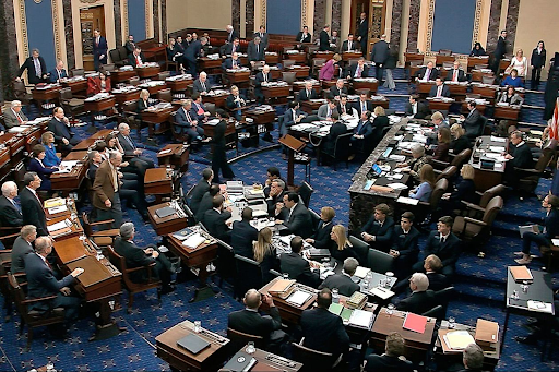 Senators cast their votes on allowing additional evidence and testimonies into the impeachment trial of Mr. Donald J. Trump.