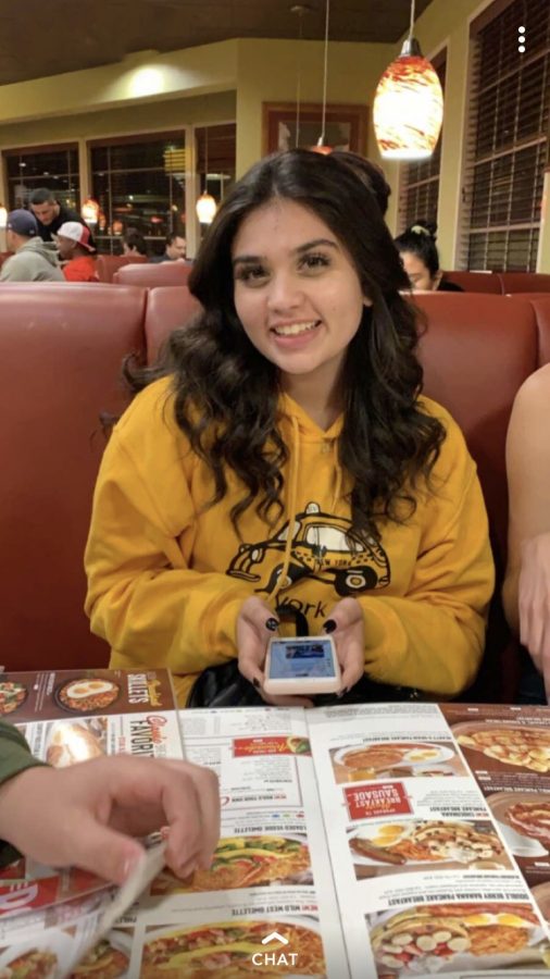 Me attending Dennys dinner after a dance with all my friends, a memory from high school I cherish. 