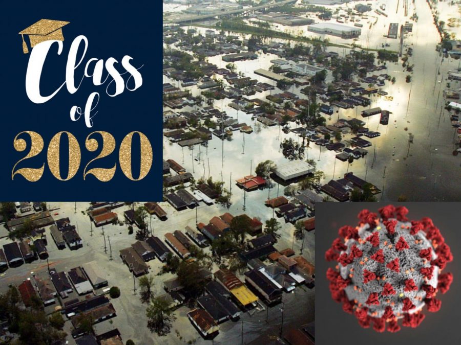 The class of 2020 seniors are facing experiences that many high school senior Hurricane Katrina survivors dealt with.