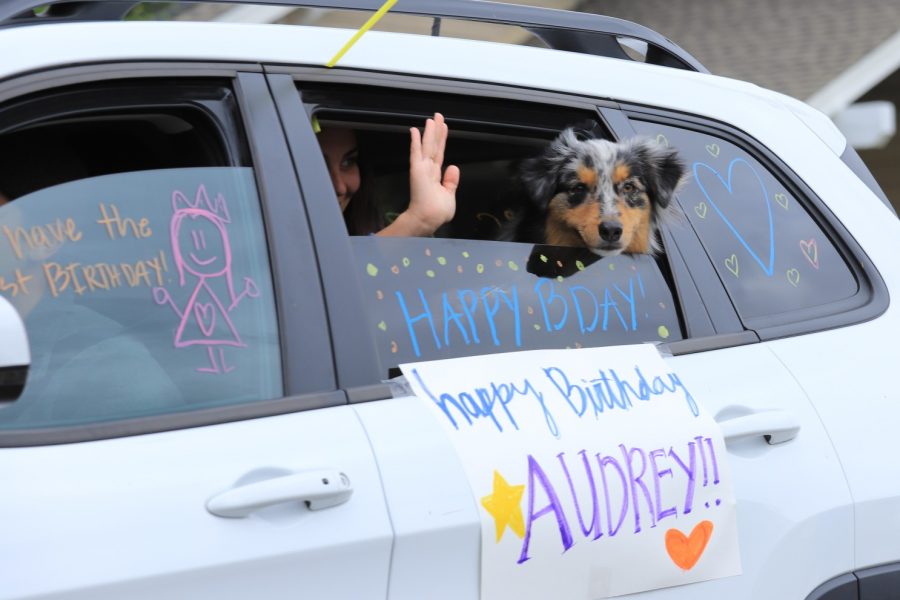 Drive-by birthday parties are one of the numerous ways people are connecting with one another while social distancing.