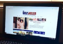 The first thing our audience sees when visiting The Wrangler’s website.