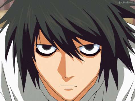 Character “L” from a highly popular anime called “Death Note” on Netflix.