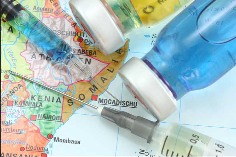 People are traveling around the world in order to receive the COVID-19 vaccine.