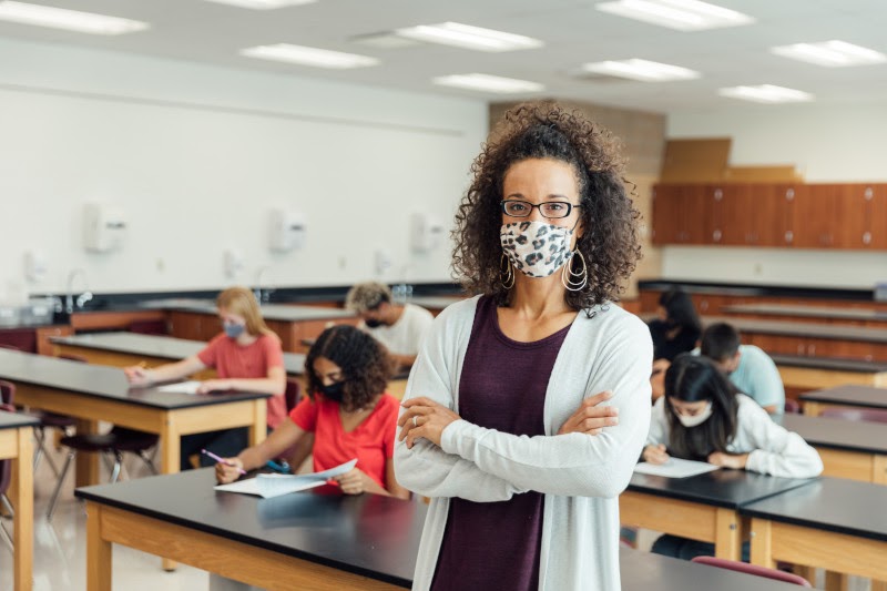 Face coverings and social distancing are a new addition to the requirements for taking exams in-person.