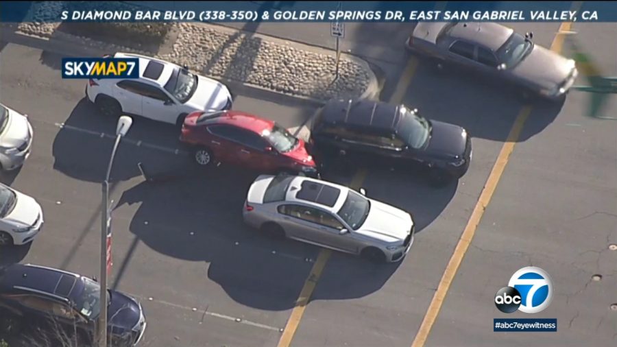 A road rage incident was followed by a car chase that ended in a standoff.