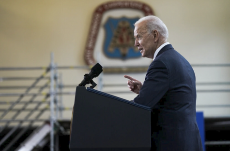 President Biden on Wednesday near Pittsburgh, where he outlined his infrastructure plan.
