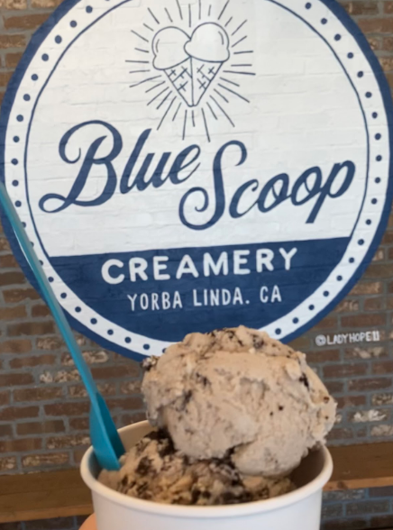 One of the many great ice cream shops near Yorba Linda is Blue Scoop Creamery.
