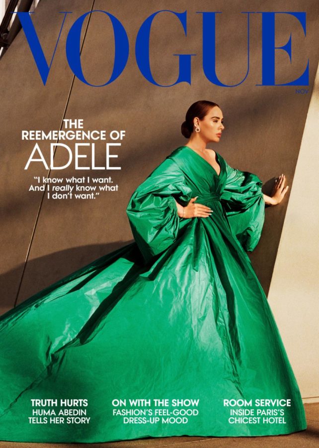Just+before+releasing+her+album%2C+Adele+made+an+iconic+appearance+on+Vogue.+