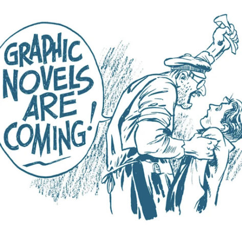 Will Eisner was the man who came up with the term “graphic novel,” which referred to novels that include both pictures and words to tell a story. From that points the market saw an increase in the production of graphic novels
