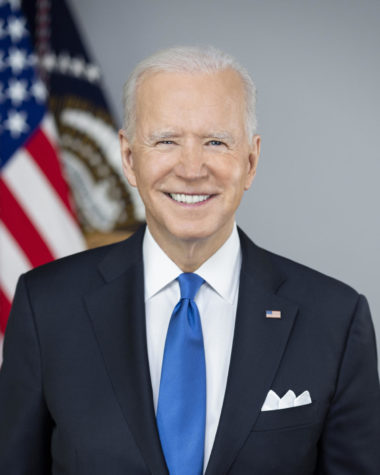 The presidential portrait of president Biden. This image was captured by Chief official White House photographer Adam Schultz