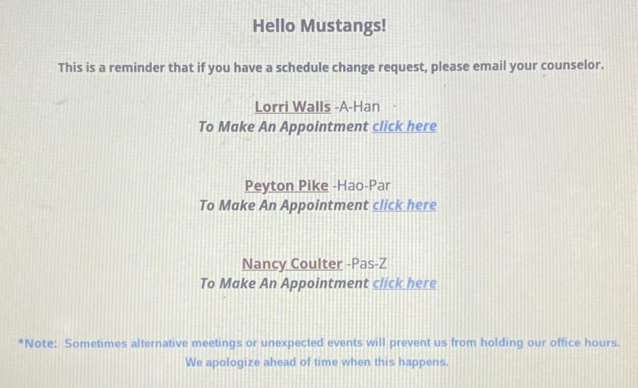 You can book an appointment with the counselors at YLHS by going on the school website, under the counseling tab. Make sure to consider which counselor is under your last name before booking an appointment. 
