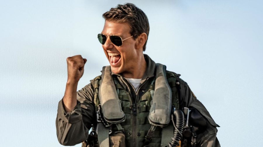 An image of Tom Cruise in his pilot uniform from the film. Cruise recently celebrated his fifty-ninth birthday, while he was merely twenty-three-years-old during the production of the first Top Gun film.