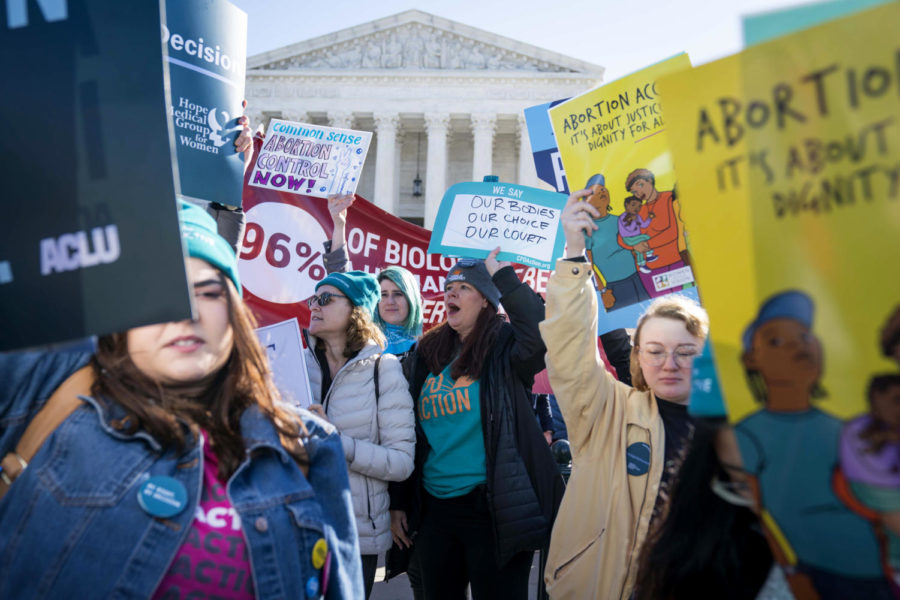 Protesters+advocate+to+preserve+abortion+rights+outside+the+Supreme+Court.