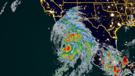Hurricane Kay quickly approaches California and Arizona, causing temperatures and fires to decrease. 
