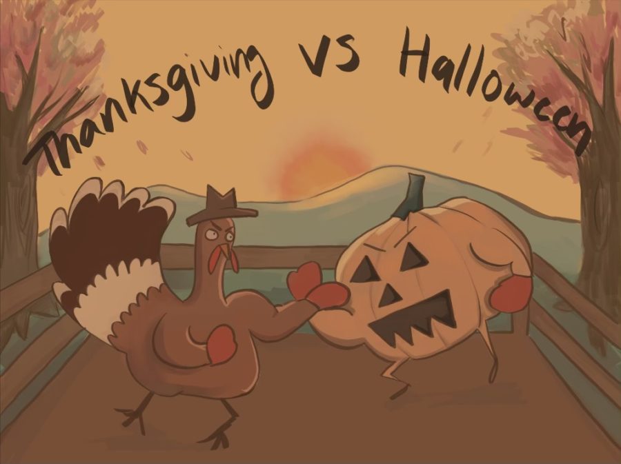 Thanksgiving+and+Halloween+are+both+holidays+that+take+place+in+the+fall%2C+and+many+can+have+a+hard+time+deciding+which+one+is+better.
