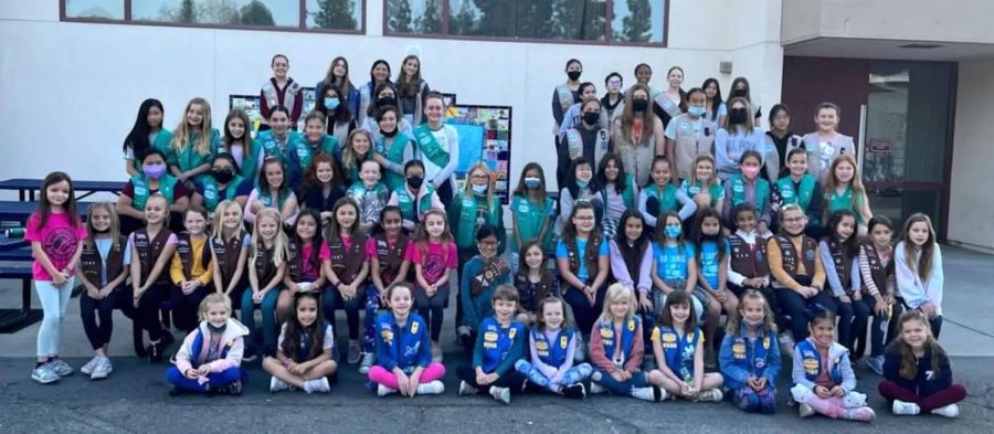 Girl Scouts of Travis Ranch Elementary School in 2019.