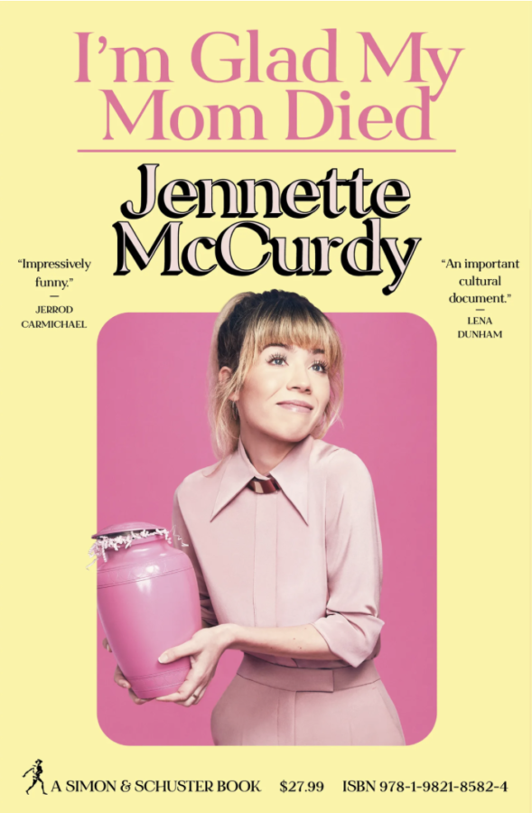 “I’m Glad My Mom Died” Jennette McCurdy’s eye-catching photo, holding a pink urn with confetti 
