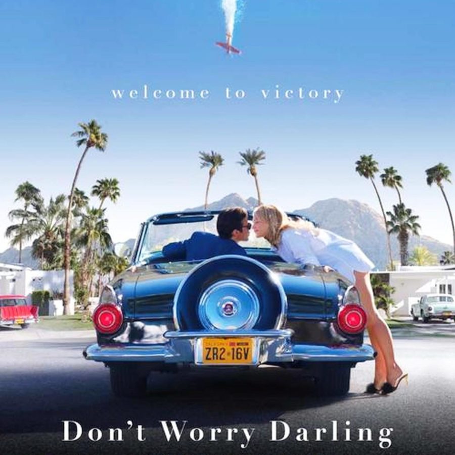 The poster for the controversial film. Don’t Worry Darling earned a $21 million box office sale during its premiere weekend.