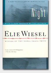 The book cover of Night, written by Holocaust survivor Elie Wiesel.