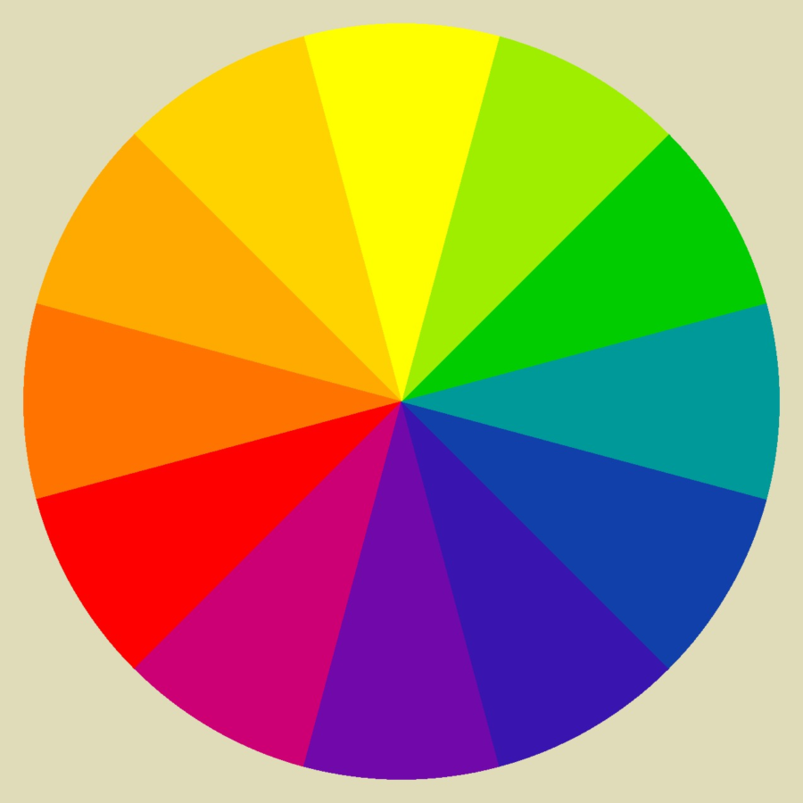 :This image is a color wheel that demonstrates the cool and warm colors.
Credit: Monochromatic Color Scheme – Kathy K. Wylie Quilts
