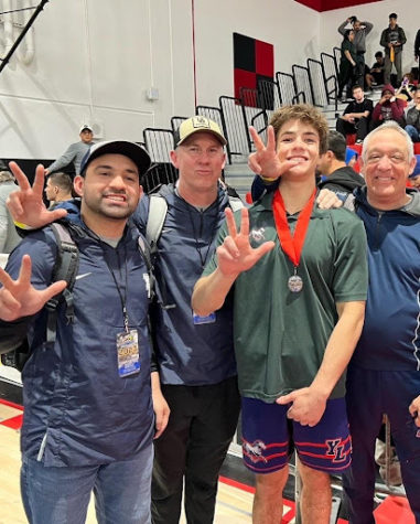 Yorba Linda Mustang Wrestler Will Cox (12) has performed outstandingly this season, winning 2022-2023 CIF Champion among other fantastic accomplishments.