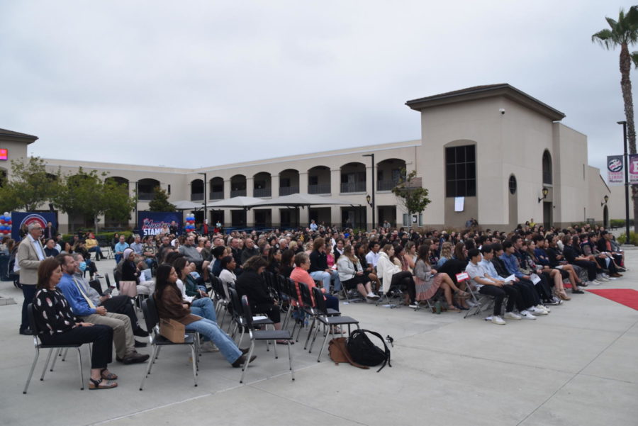 On+May+23%2C+2023%2C+in+the+quad+of+Yorba+Linda+High+School+senior+were+awarded+for+their+hard+work+all+4+years.+