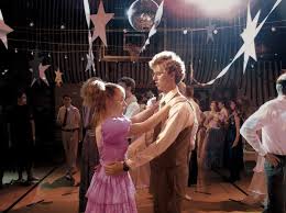 Napoleon and Deb dancing together in the movie Napoleon Dynamite.
