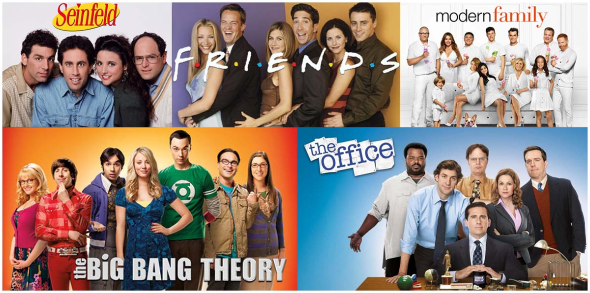 Just a few of the most notable and well known sitcoms. 

