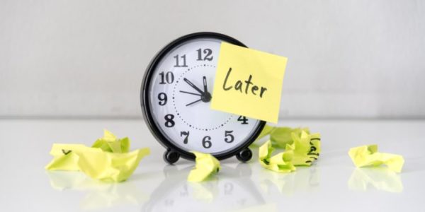 As time passes, tasks continuously are being put off for later.