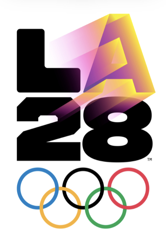 For the LA28 logo, the A in LA28 changes across various versions of the logo, showing the citys diversity and allowing people to share their stories through design.