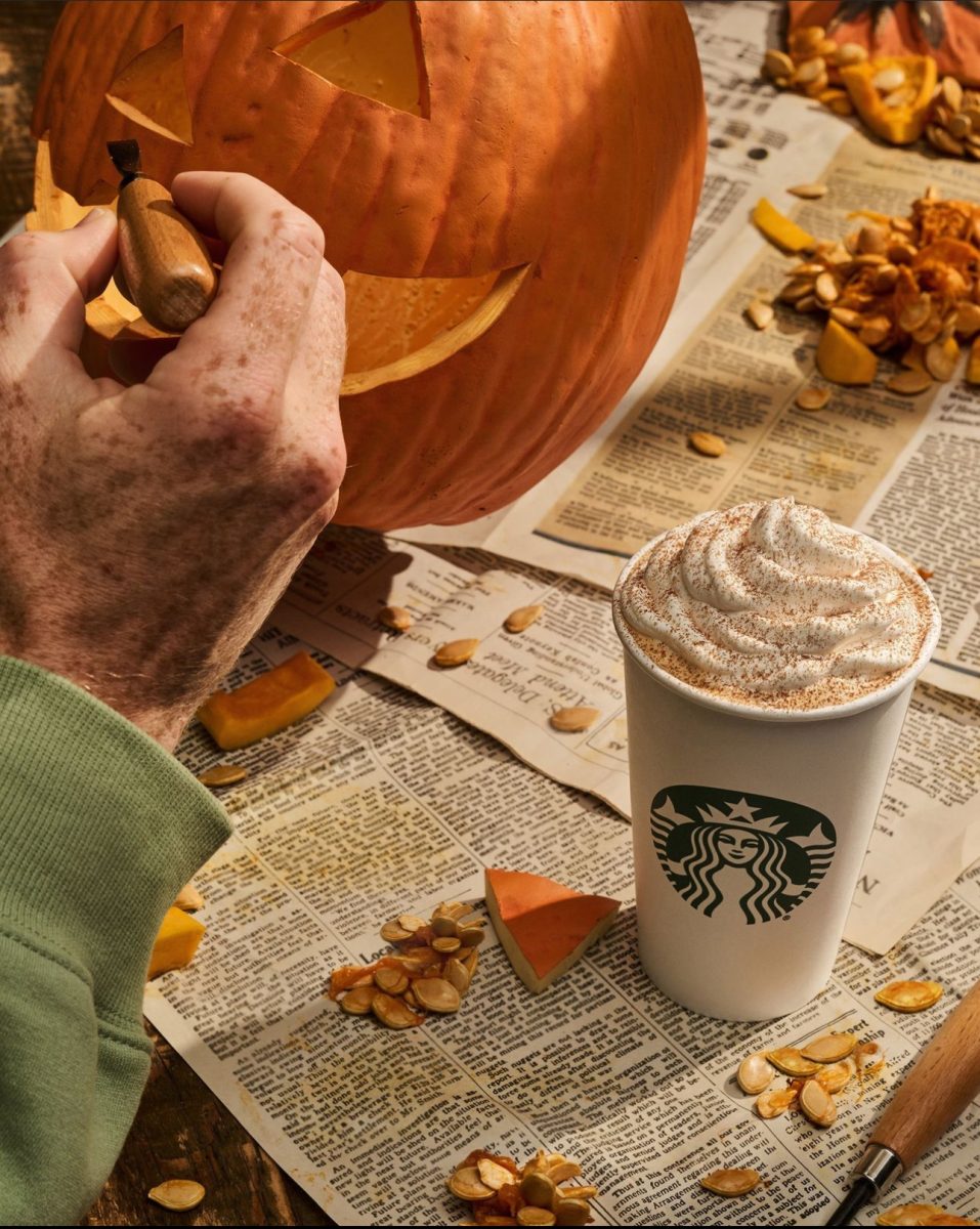 Festive pumpkin spice flavors at Starbucks.