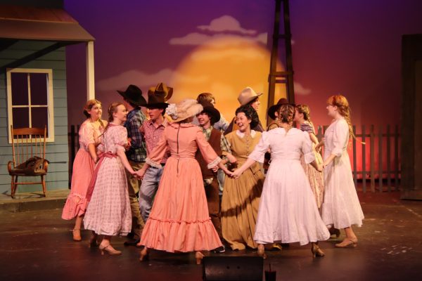  Both farmers and cowboys dance together in this classic musical at Yorba Linda High School. 
