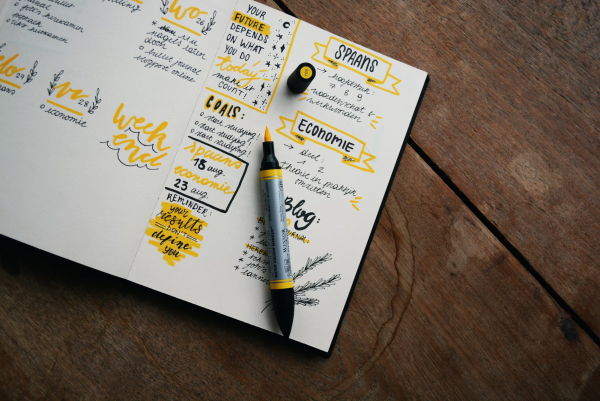 Doodling is an excellent way to map out your dreams in one place.
