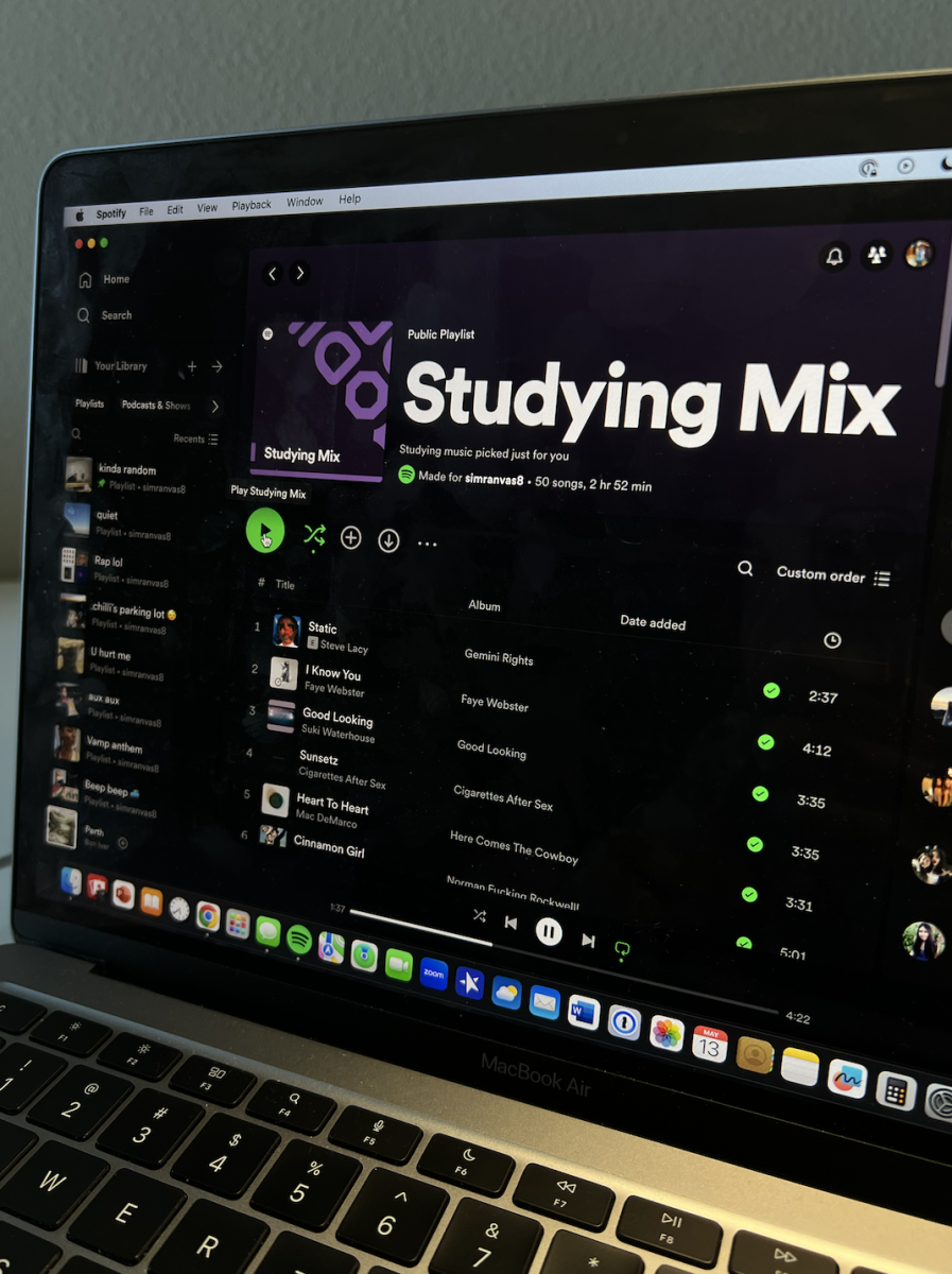 Spotify’s curated “Studying Mix” for me based off of my listening activity.