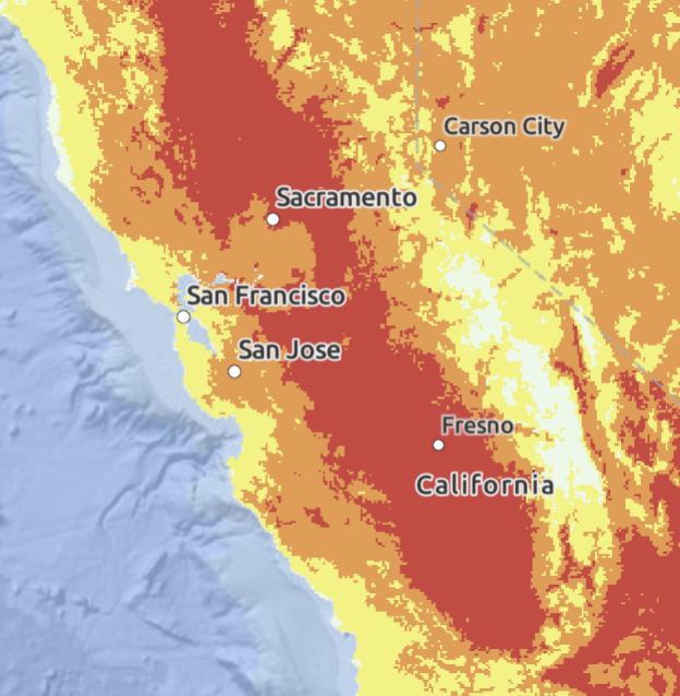 California is among the states that is most affected by heart waves every year, especially central California. 