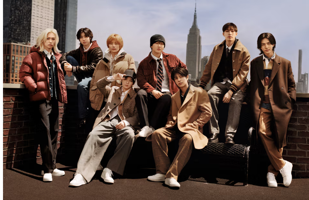 Many K-pop groups such as BTS and Stray Kids (shown above) are receiving worldwide acclaim and becoming more popular in the music industry. 
