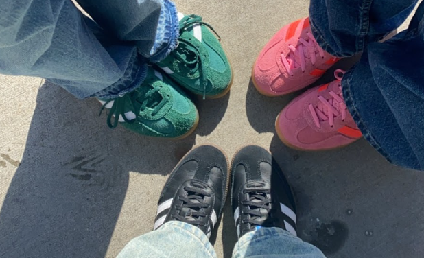 My friends and I displaying our favorite Adidas styles.