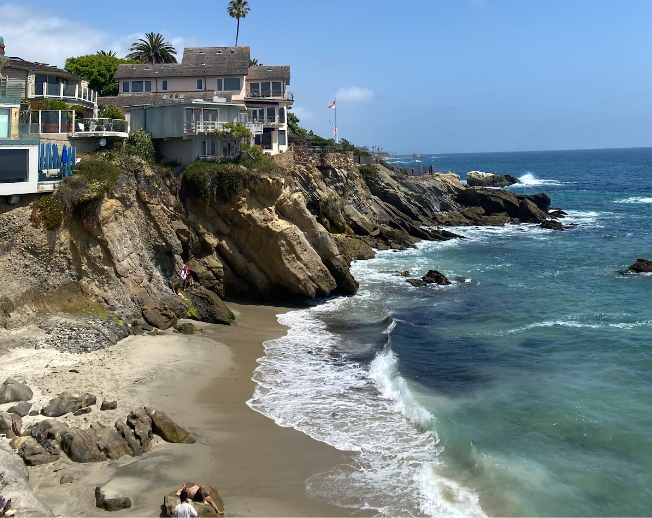 Woods Cove, Laguna Beach on the West Coast of California 