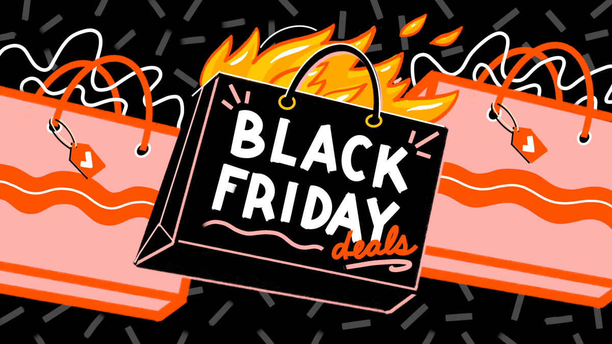 A Black Friday deals banner.